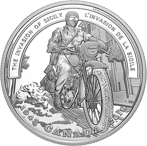 RCM-New-Release:-2018-1-Oz.-Pure-Silver-Coin---Second-World-War-Battlefront:-The-Invasion-Of-Sicily
